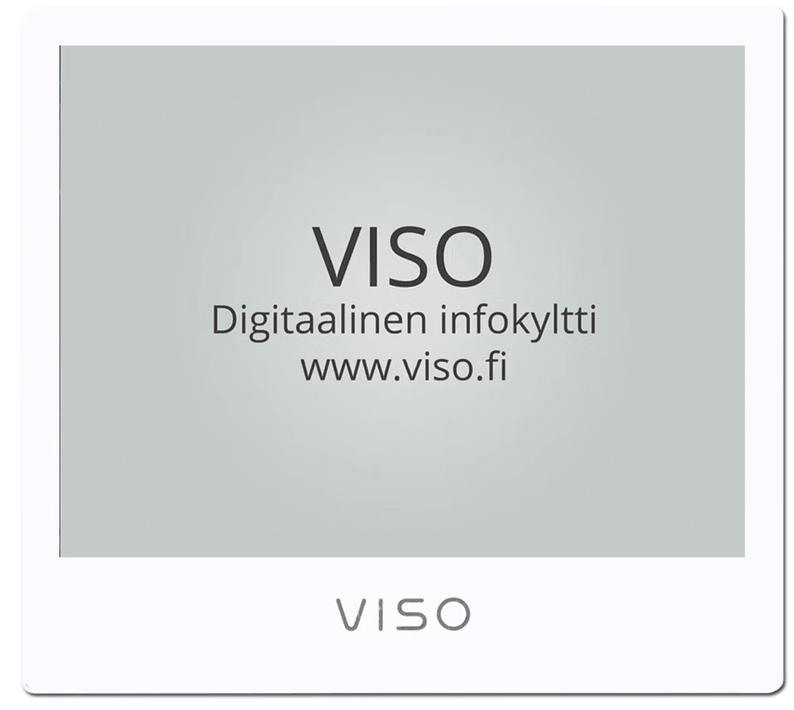 Viso white, silver VISO logo.