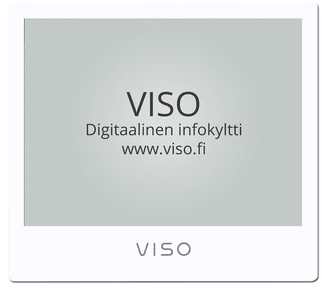 Viso white, silver VISO logo.